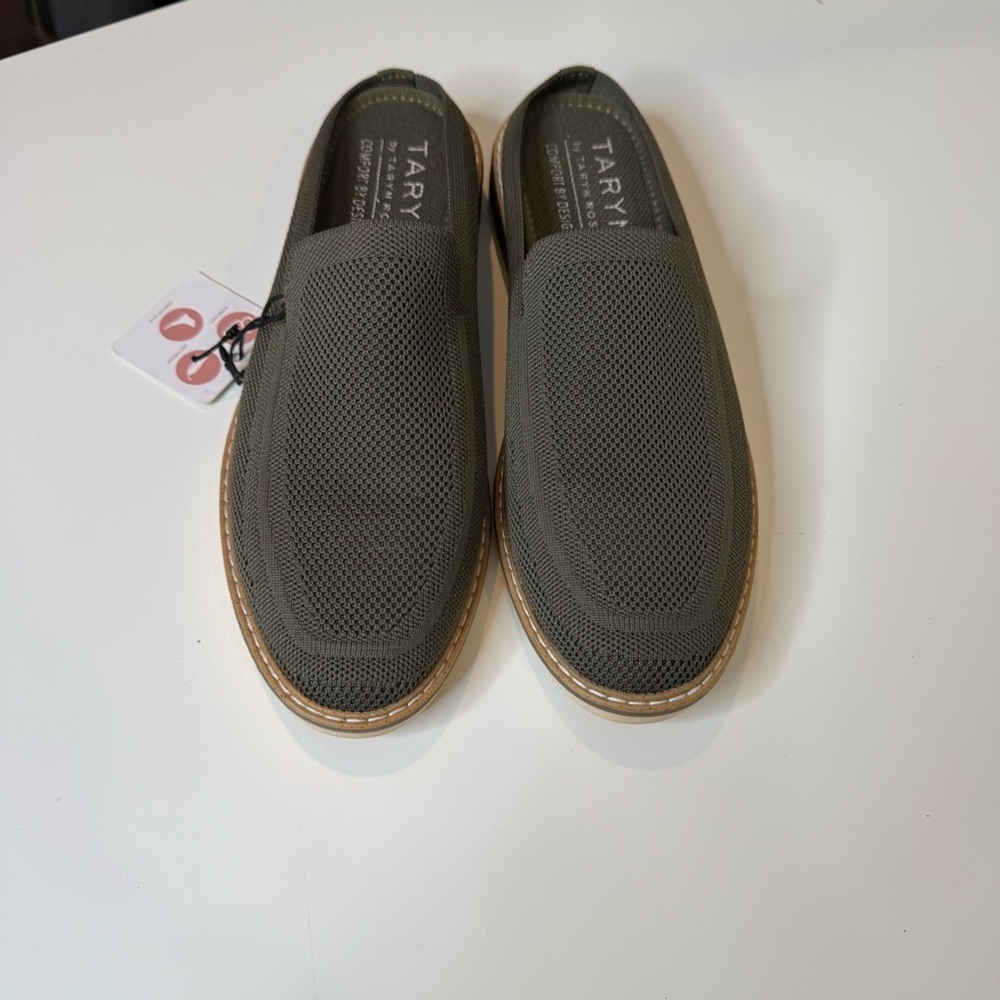 Taryn by Taryn Rose Comfort Knit Slip-On Loafers Mules Size 8